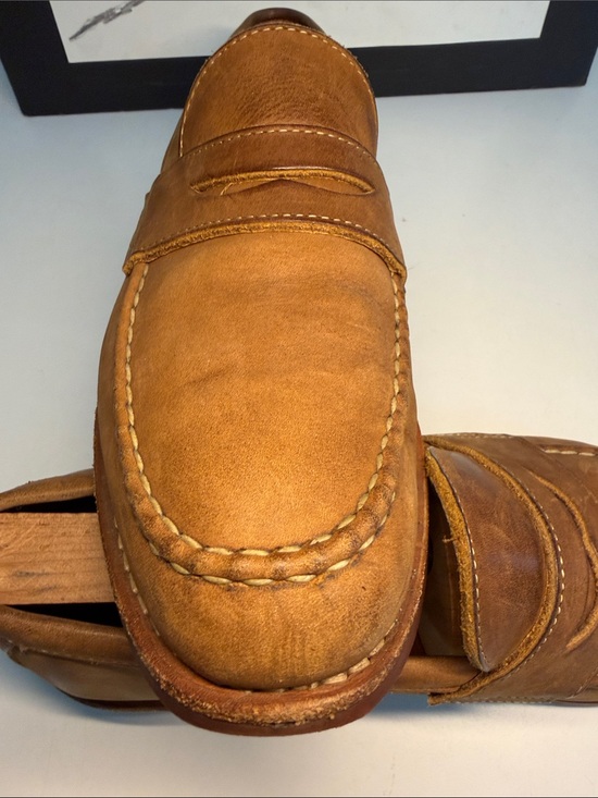 Allen Edmonds Addison  Tan Nubuck Leather Loafers  with Dainite Soles Mens US 8 main image 4